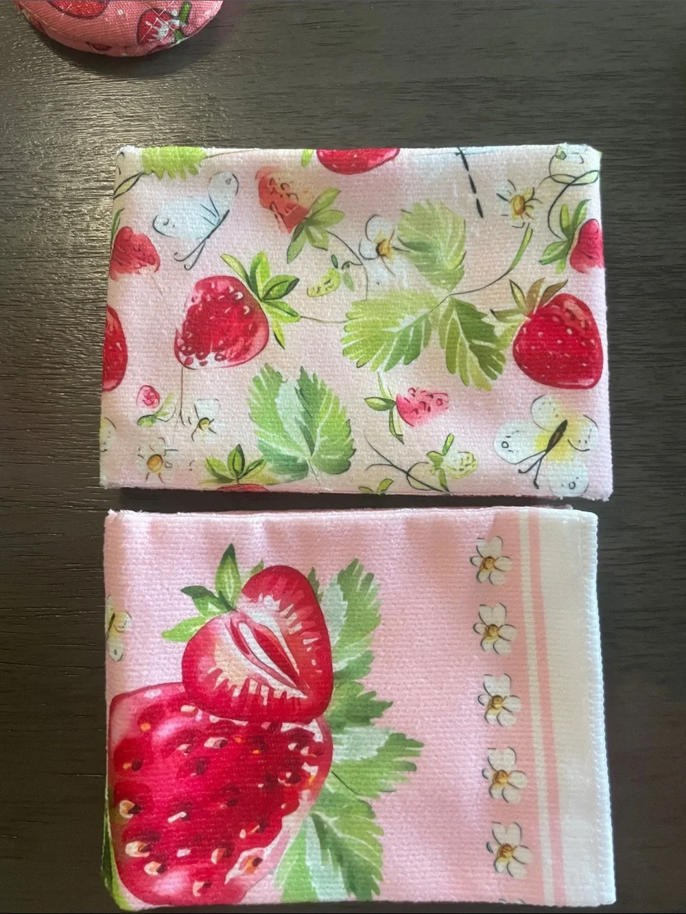 Strawberry Print Kitchen Apron & other items